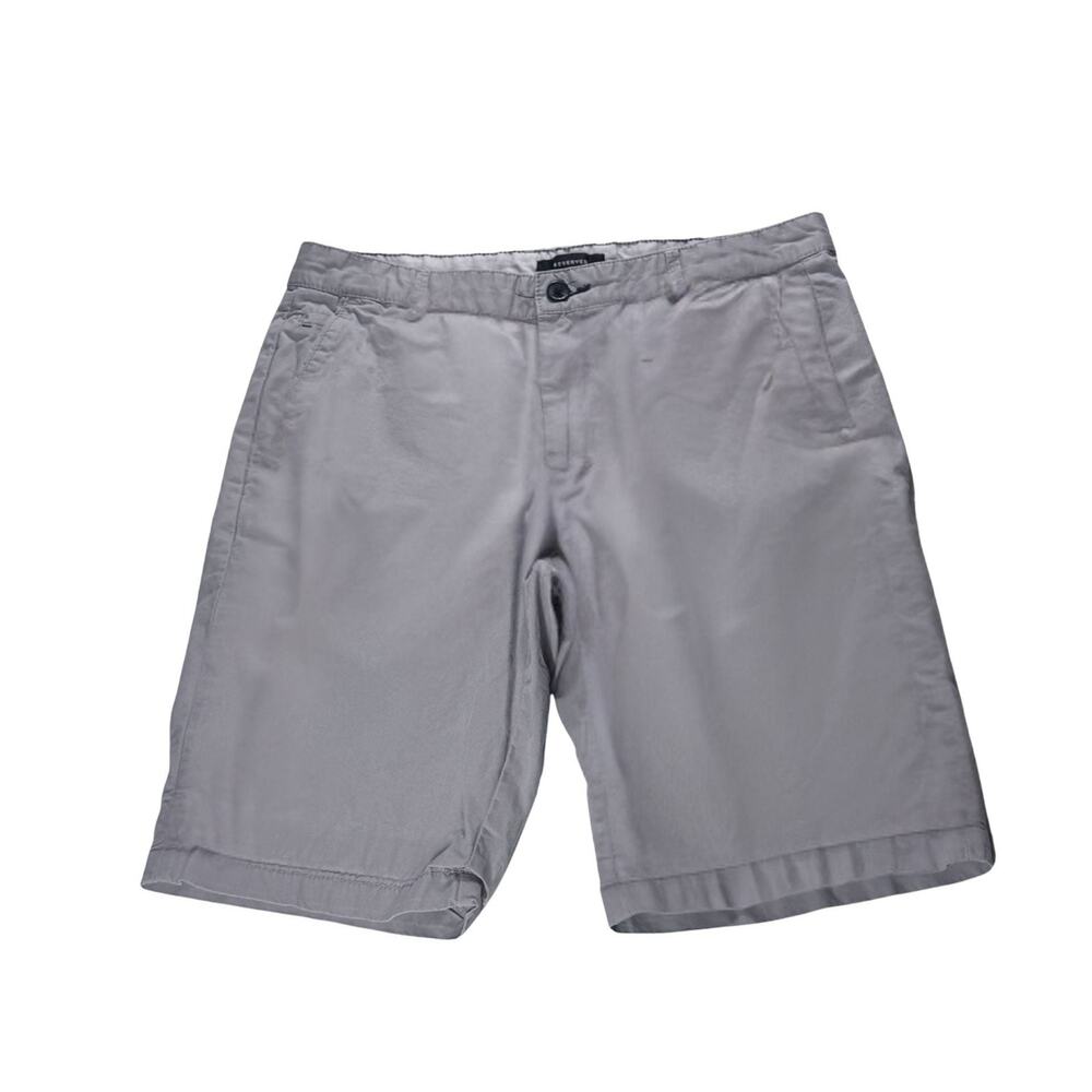 Reserved Men’s Grey Chino Shorts, Size 32 — Casual Summer Essentials